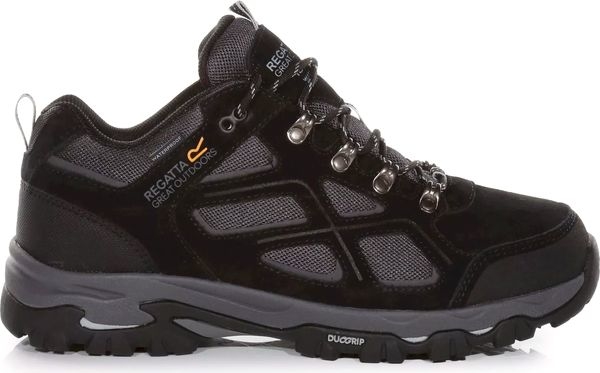 Czarne buty trekkingowe Regatta sznurowane