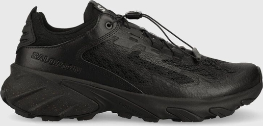 Czarne buty trekkingowe Salomon sznurowane
