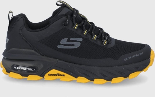 Czarne buty trekkingowe Skechers