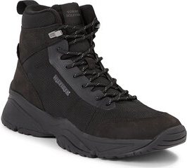 Czarne buty trekkingowe Tommy Hilfiger sznurowane