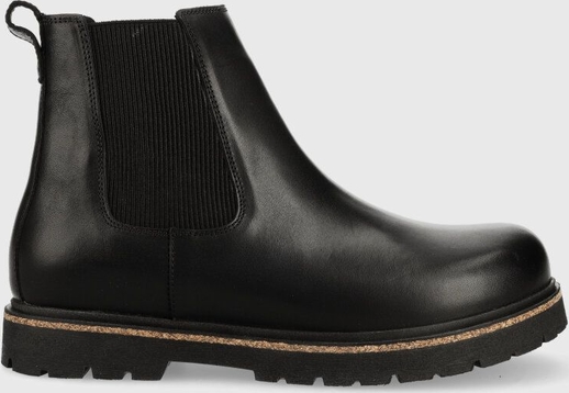 Czarne buty zimowe Birkenstock w stylu casual
