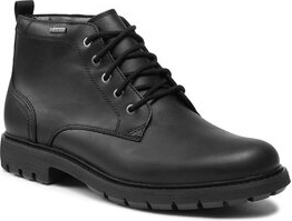 Czarne buty zimowe Clarks w stylu casual z goretexu