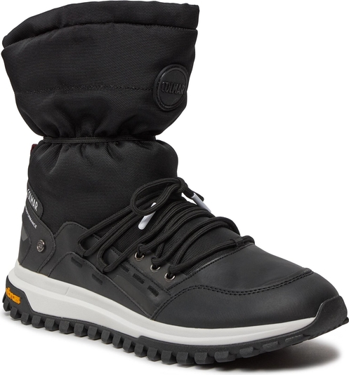 Czarne buty zimowe Colmar w sportowym stylu sznurowane