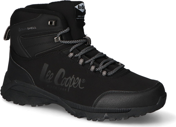 Czarne buty zimowe Lee Cooper w sportowym stylu