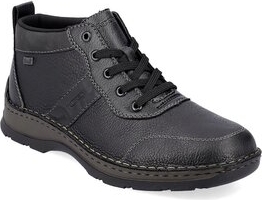 Czarne buty zimowe Rieker w stylu casual sznurowane