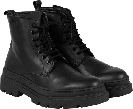 Czarne buty zimowe ubierzsie.com sznurowane w stylu casual