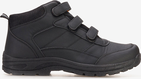 Czarne buty zimowe Zapatos sznurowane w sportowym stylu