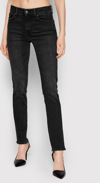 Czarne jeansy 7 for all mankind w stylu casual