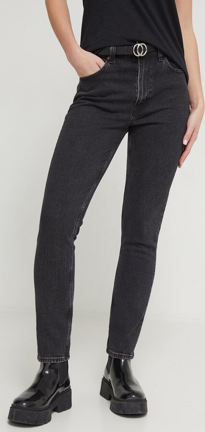 Czarne jeansy Abercrombie & Fitch w stylu casual