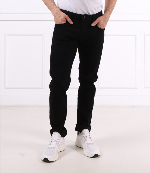 Czarne jeansy Armani Exchange w street stylu z bawełny