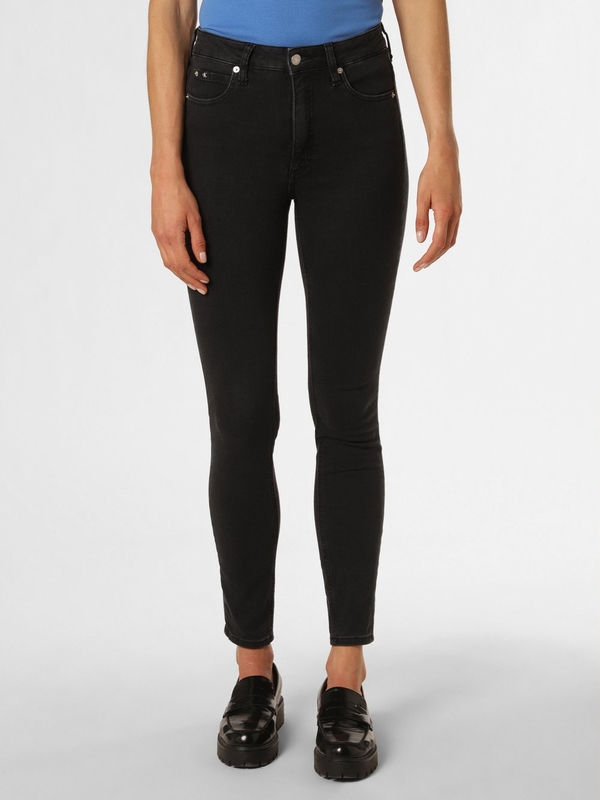 Czarne jeansy Calvin Klein w street stylu z bawełny