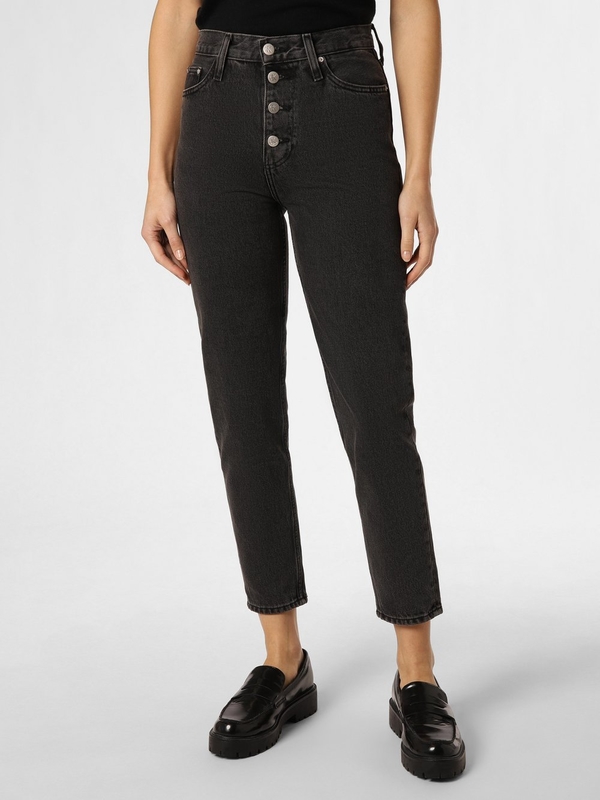 Czarne jeansy Calvin Klein z bawełny w street stylu