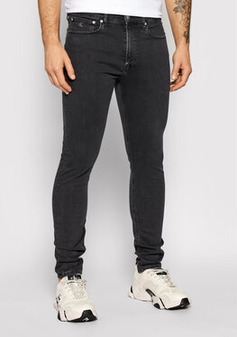 Czarne jeansy Calvin Klein z jeansu