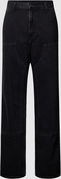 Czarne jeansy Carhartt WIP w stylu casual z bawełny