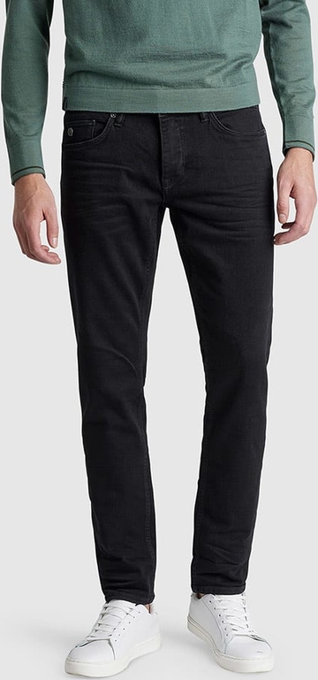 Czarne jeansy Cast Iron w stylu casual z bawełny