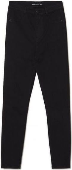 Czarne jeansy Cropp w street stylu z tkaniny