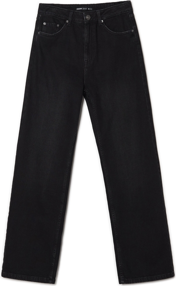 Czarne jeansy Cropp w stylu casual z bawełny