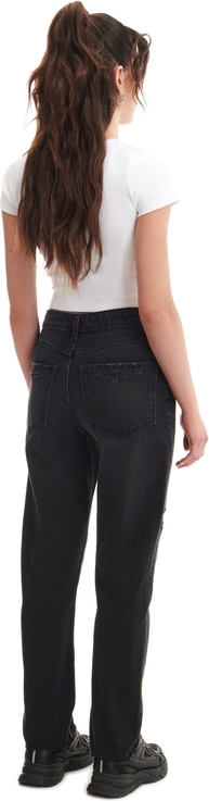 Czarne jeansy Cropp z bawełny