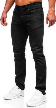 Czarne jeansy Denley w stylu casual