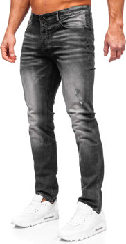 Czarne jeansy Denley w stylu casual z jeansu
