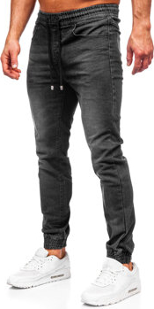 Czarne jeansy Denley z bawełny