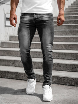 Czarne jeansy Denley z jeansu