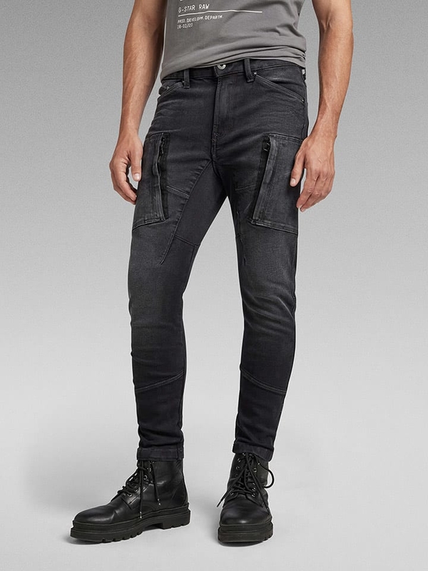 Czarne jeansy G-star z bawełny w stylu casual