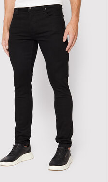 Czarne jeansy Guess w street stylu