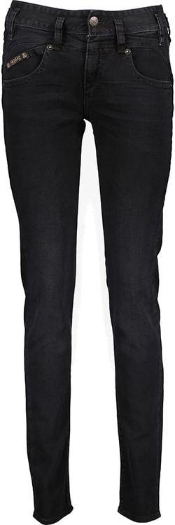 Czarne jeansy Herrlicher w street stylu