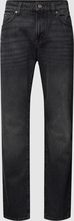 Czarne jeansy Hugo Boss w street stylu z bawełny