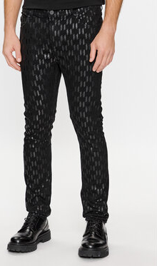Czarne jeansy Karl Lagerfeld w młodzieżowym stylu