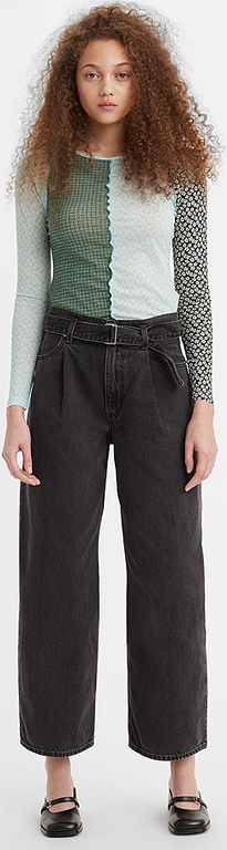 Czarne jeansy Levis w street stylu z bawełny