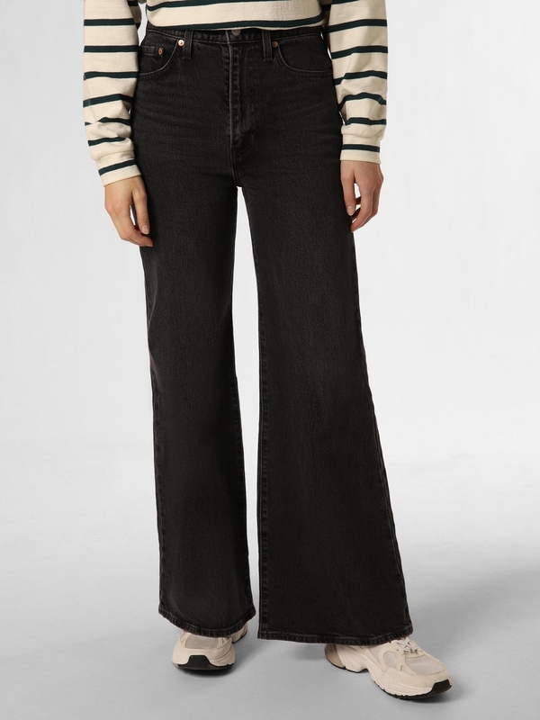 Czarne jeansy Levis w stylu casual z bawełny