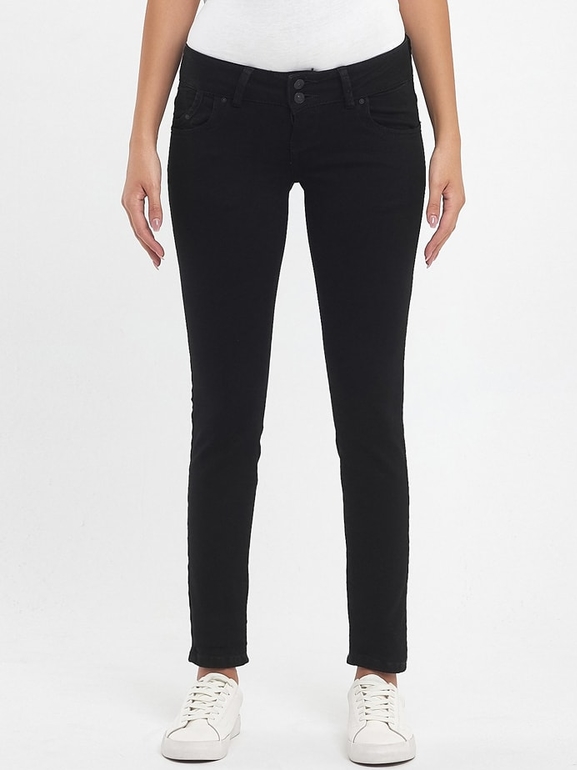 Czarne jeansy LTB w street stylu z bawełny