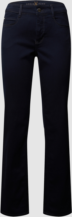 Czarne jeansy MAC w street stylu z bawełny