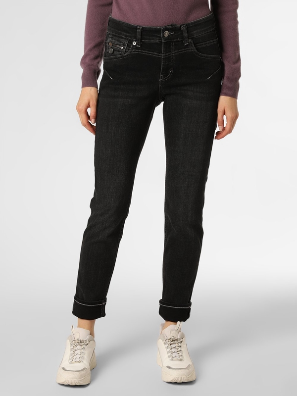 Czarne jeansy MAC w stylu casual
