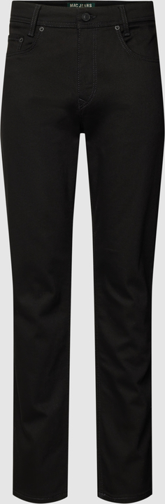 Czarne jeansy MAC z bawełny w street stylu