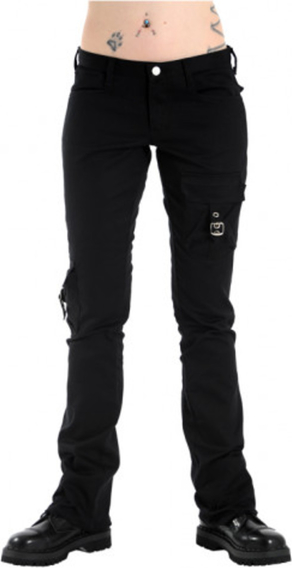 Czarne jeansy Metal-shop z bawełny w sportowym stylu
