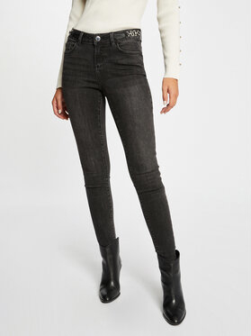 Czarne jeansy Morgan w stylu casual