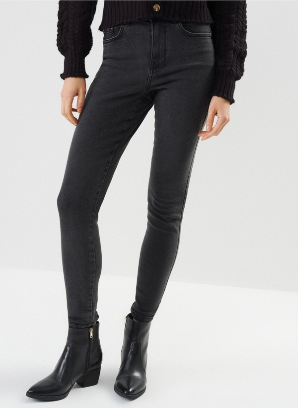Czarne jeansy Ochnik w stylu klasycznym