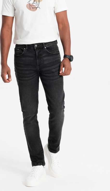 Czarne jeansy Ombre z jeansu