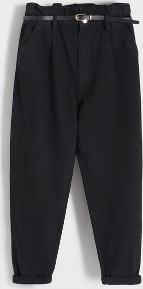 Czarne jeansy Reserved z bawełny w stylu casual
