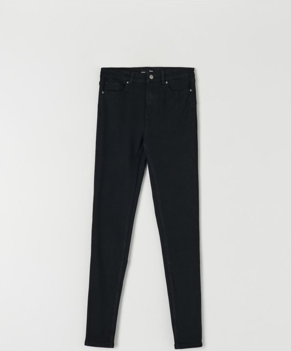 Czarne jeansy Sinsay w stylu casual z jeansu