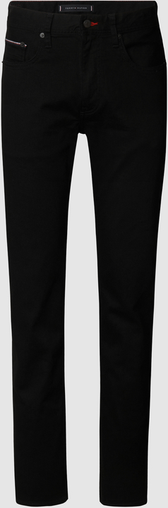Czarne jeansy Tommy Hilfiger z bawełny w stylu casual