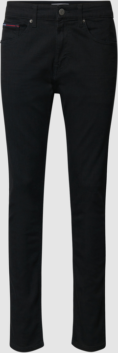 Czarne jeansy Tommy Jeans w street stylu z bawełny