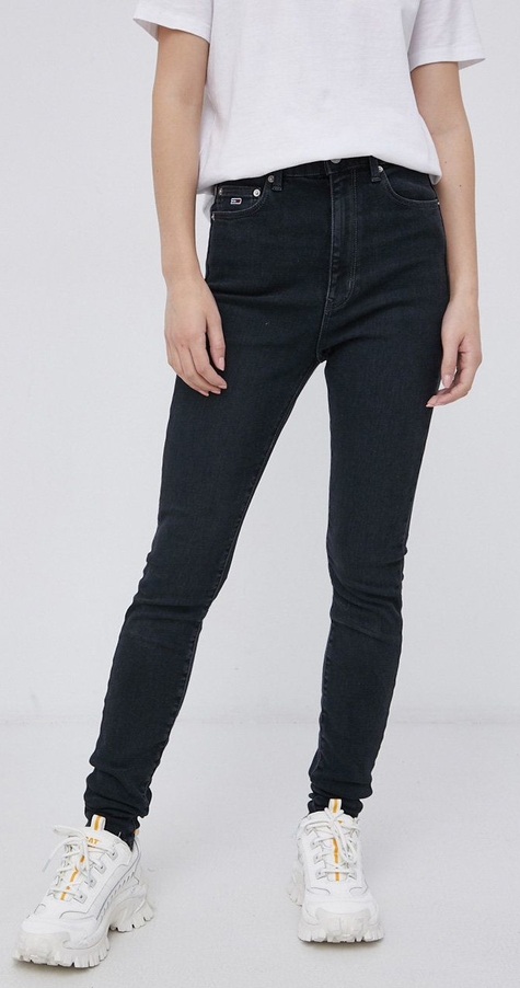 Czarne jeansy Tommy Jeans w stylu casual