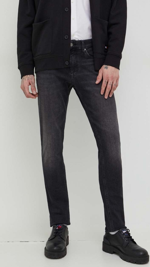 Czarne jeansy Tommy Jeans z bawełny