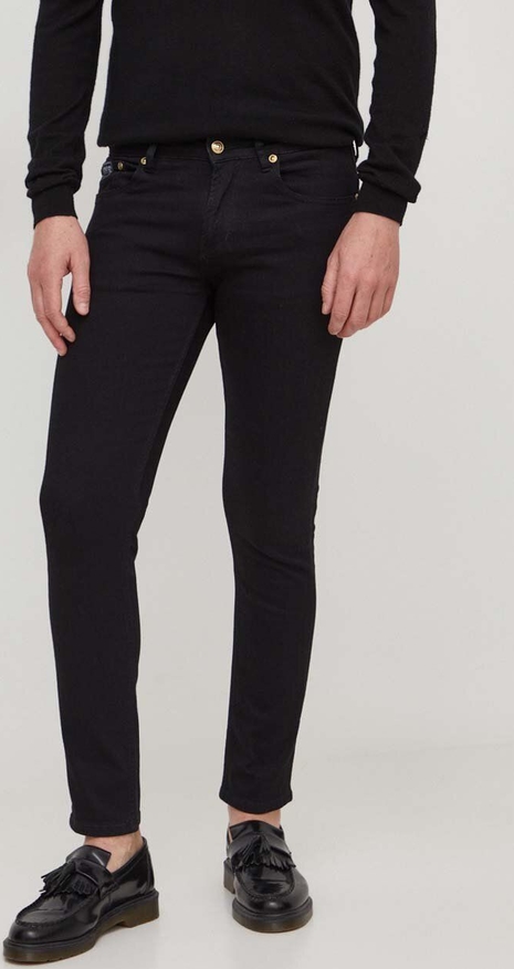 Czarne jeansy Versace Jeans