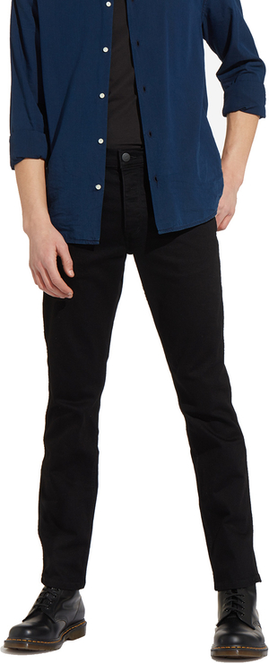 Czarne jeansy Wrangler z bawełny