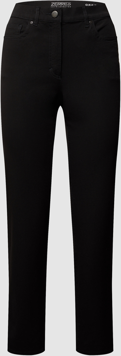 Czarne jeansy Zerres w street stylu z bawełny